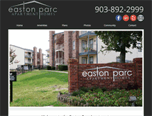 Tablet Screenshot of eastonparc.com